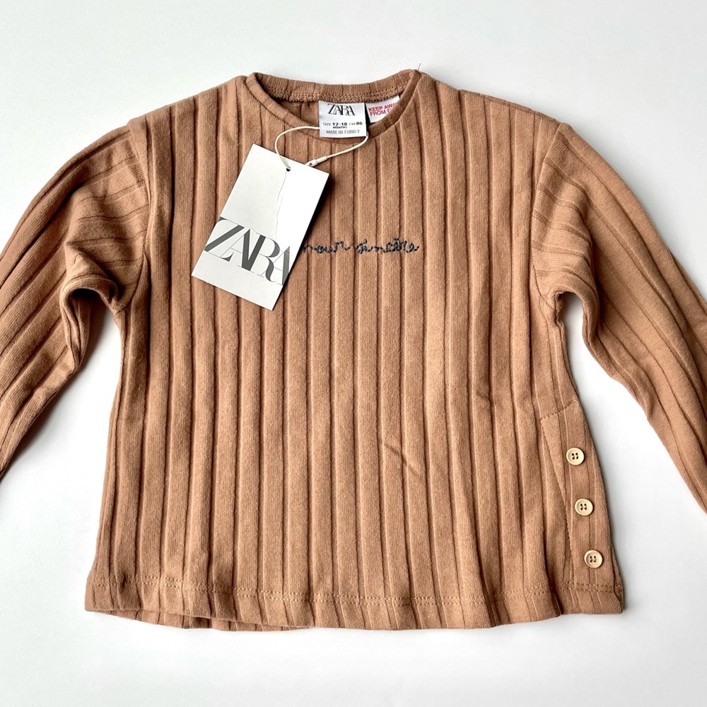 Zara Soft Touch Ribbed Top - Picture 4 of 7